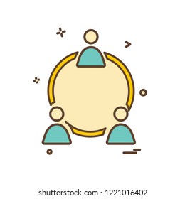 Network icon design vector