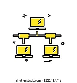 Network icon design vector