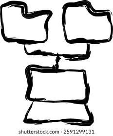 network icon in Doodle style