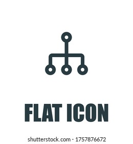 Network Icon. Flat illustration isolated vector sign symbol