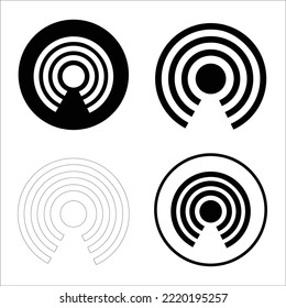 plantilla de diseño gráfico de iconos de red