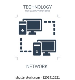 network icon. high quality filled network icon on white background. from technology collection flat trendy vector network symbol. use for web and mobile