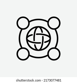  Netzwerksymbol, isoliertes Geschäftsmodell Symbol auf hellgrauem Hintergrund, perfekt für Website, Blog, Logo, Grafikdesign, soziale Medien, UI, mobile App