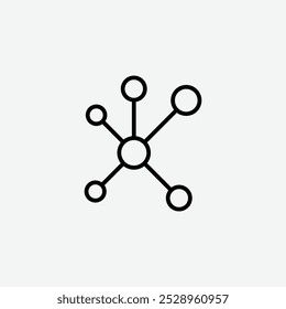 Network icon isolated on the white background.