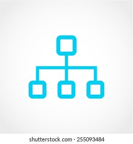 Network Icon Isolated on White Background
