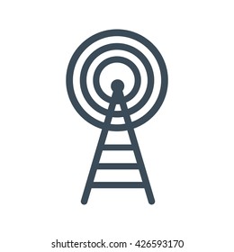 Network icon isolated on white background. vector illustration icon
