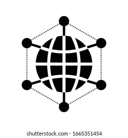 Icono de red ilustración vectorial aislada