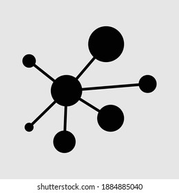 network icon isolated vector illustration
