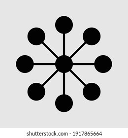 network icon isolated vector illustration