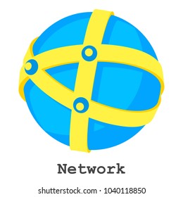 Network icon. Isometric illustration of network vector icon for web