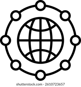 Network Icon Line Vector Illustration