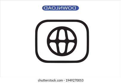 icono de red o logotipo de alta resolución 