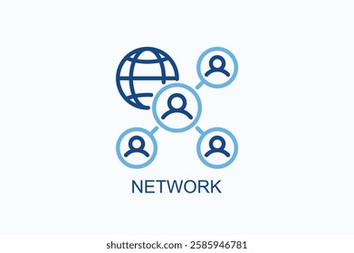 Network Icon Or Logo Isolated Illustration