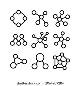 icono de red o logotipo símbolo de signo aislado ilustración vectorial - Colección de iconos vectoriales de estilo negro de alta calidad