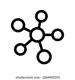 network icon or logo isolated sign symbol vector illustration - high quality black style vector icons
