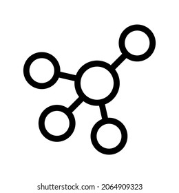 Netzwerk-Symbol oder Logo einzeln auf Zeichensymbolen Vektorgrafik - hochwertige Vektorsymbole in schwarzem Stil