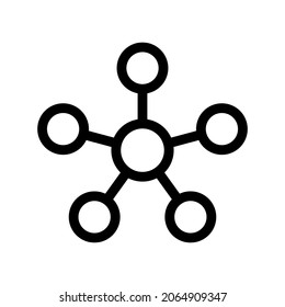 icono de red o logotipo símbolo de signo aislado ilustración vectorial de alta calidad estilo negro iconos vectoriales