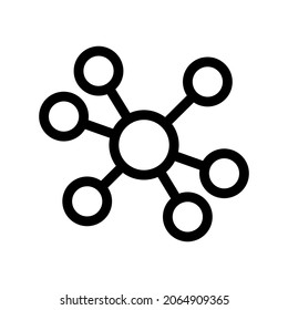 network icon or logo isolated sign symbol vector illustration - high quality black style vector icons