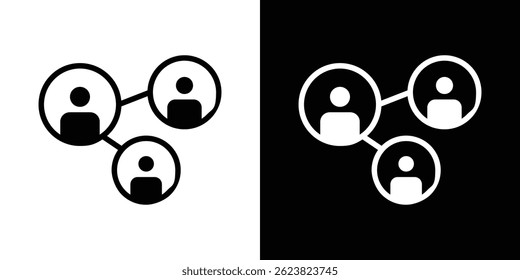 Network icon for logo web mobile app UI design.