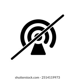 The network icon is missing. Network illustration vector and notifications for notifications and smartphones. on a blank background and can be edited again.