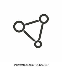 Network icon  on white background. Vector illustration.