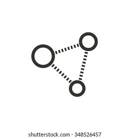 Network   icon  on white background. Vector illustration. 