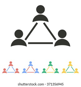 Network   icon  on white background. Vector illustration.