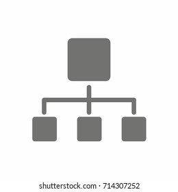 Network Icon on white background vector illustration