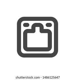 Network Icon With Outline Style
