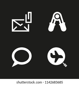 network icon set. block, search and email vector icon for graphic design and web