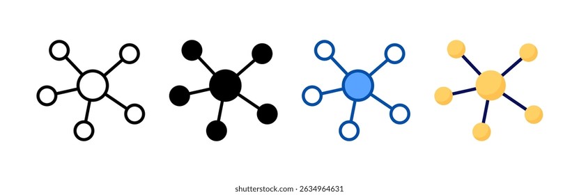 Network icon set bundle. Multi style icon collection perfect for websites, apps, and presentations. Simple vector icon collection