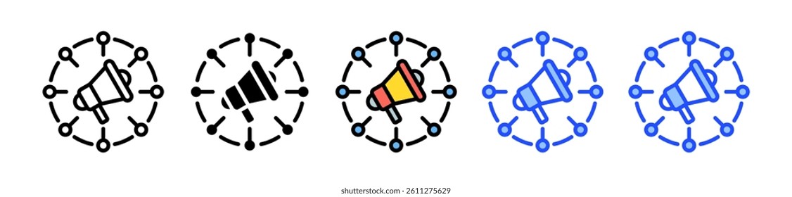 Network Icon Set With Multiple Style Collection