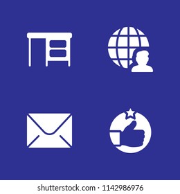 network icon set. user, like and desktop vector icon for graphic design and web