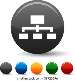 Network icon set. Vector illustration.