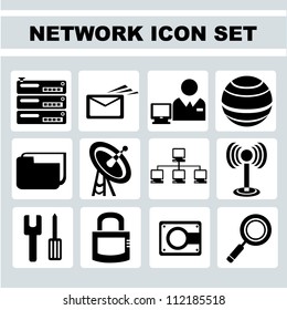 network icon set, www