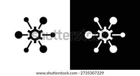 Network Icon Sheet Black And White