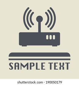 Network icon or sign, vector illustration