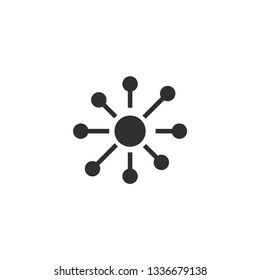 Network icon in simple design. Vector illustration.