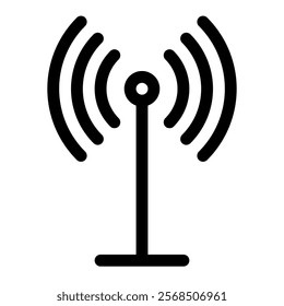 Network icon with simple and line style
