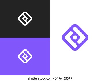 Network Icon in square rounded shape. Business, Connect, Network Logo. Mockup symbol for corporate branding identity. Label inspiration for advertising, business, web design.