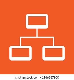 Network icon, stock vector illustration, EPS10.