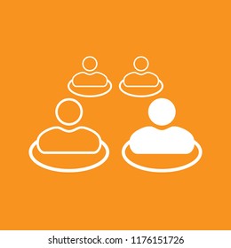 Network icon, stock vector illustration, EPS10.