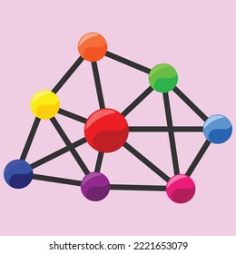 Network icon. Subtable to place on  connetion, link, etc.