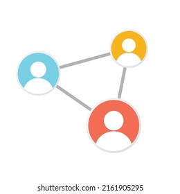 network icon suitable on white background