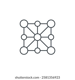 Network icon symbol vector illustration isolated on white background