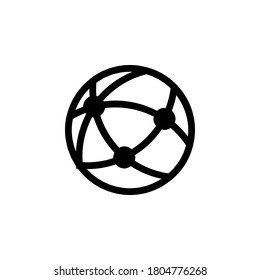 Símbolo de icono de red vector aislado en fondo blanco
