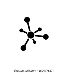 Network icon symbol vector isolated on white background
