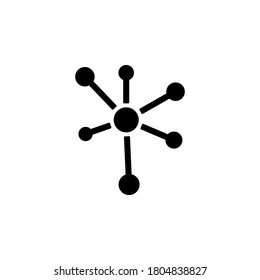 Network icon symbol vector isolated on white background

