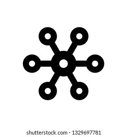 Network icon symbol vector. on white background