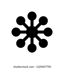 Network icon symbol vector. on white background
